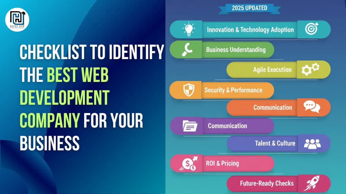 Checklist to Identify the Best Web Development Company in India