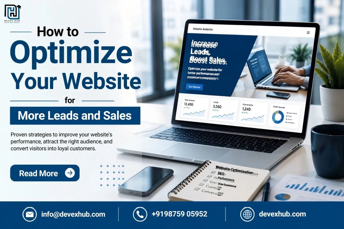 How to Optimize Your Website for More Leads and Sales